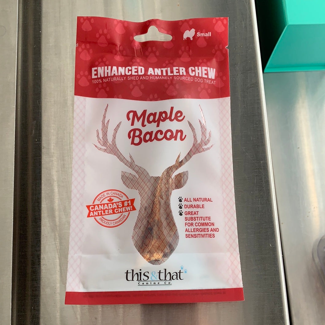 Enhanced Antler Chew - Maple Bacon - Sm