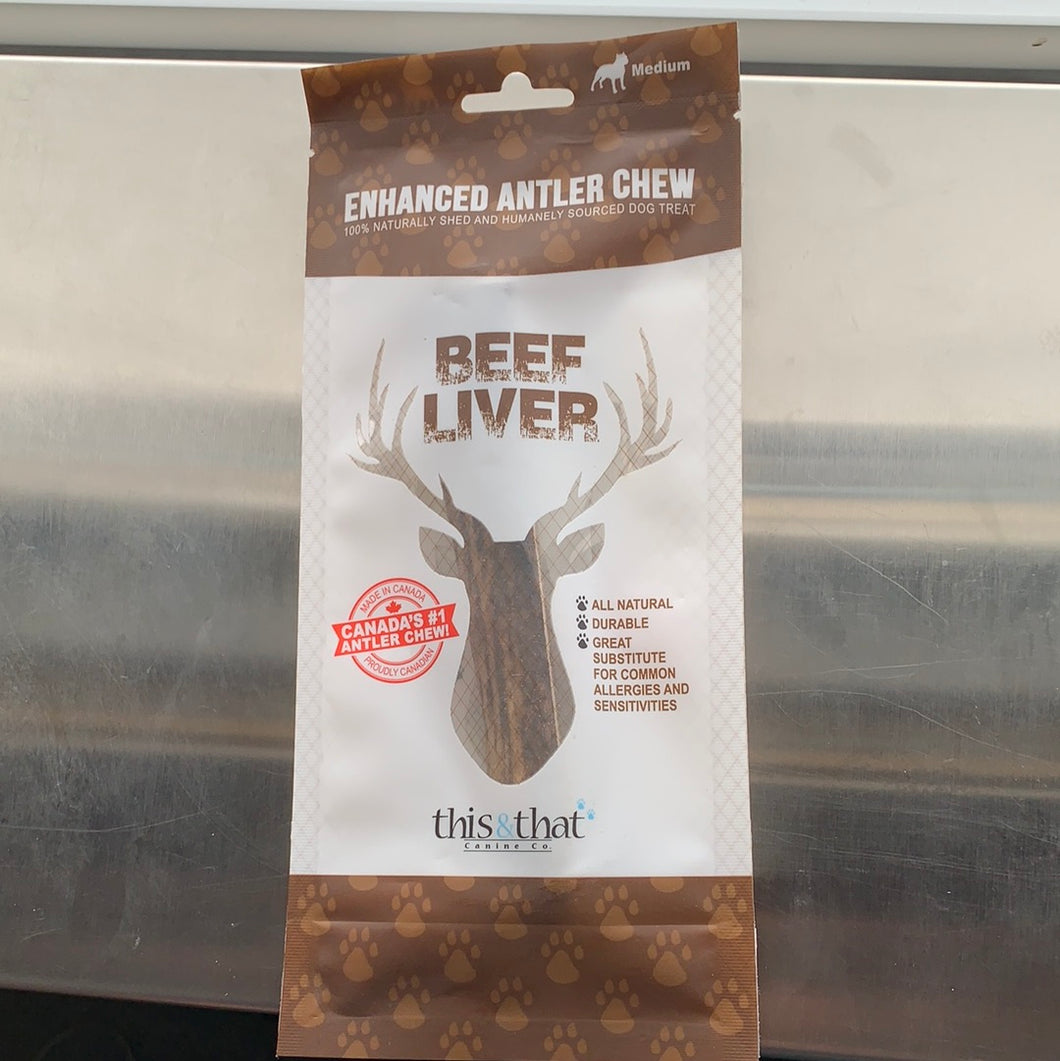 M Beef Liver Enhanced Antler Chew