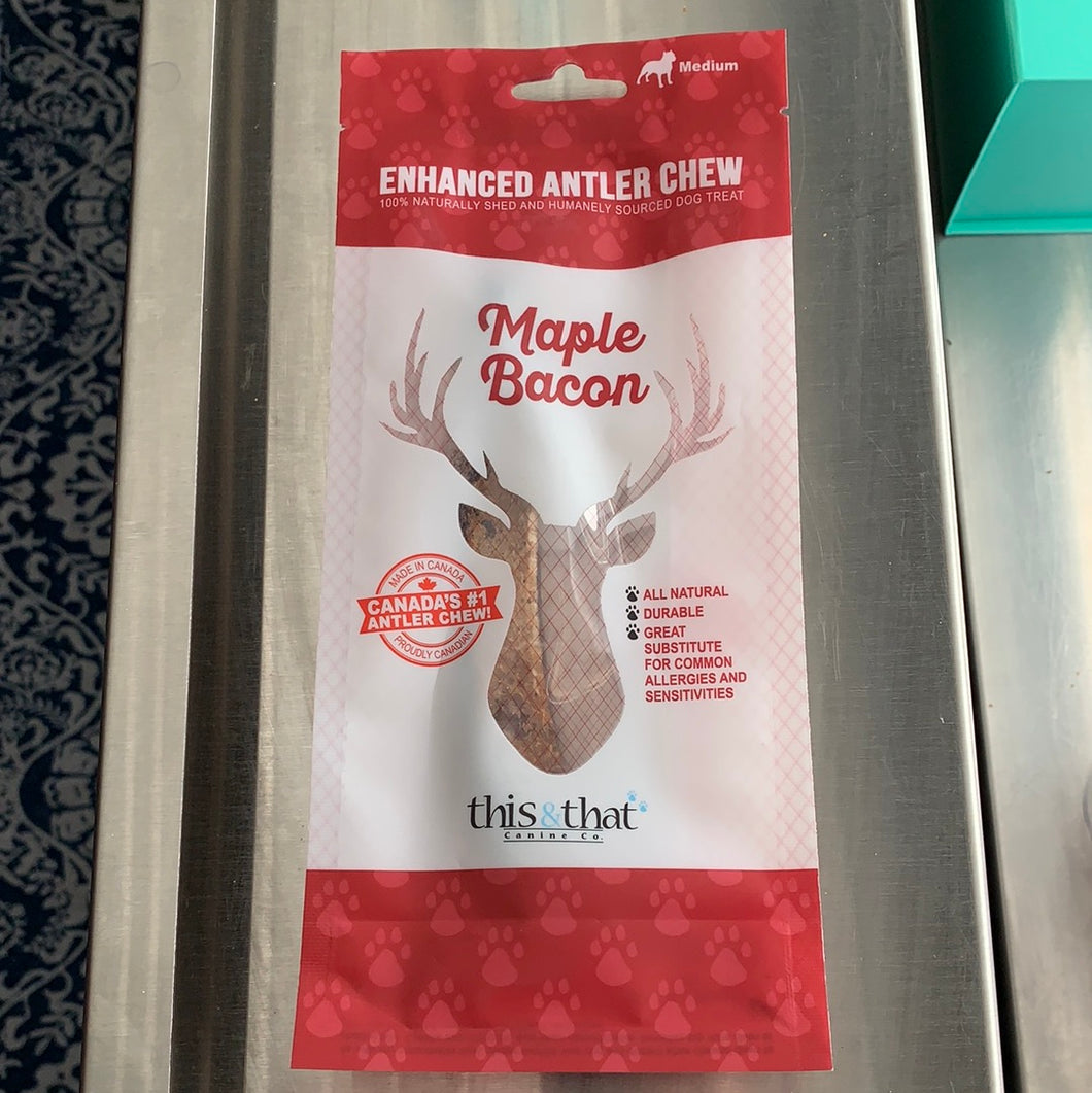 Enhanced Antler Chew - Maple Bacon - M